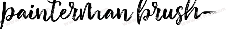 painterman brush字体转换